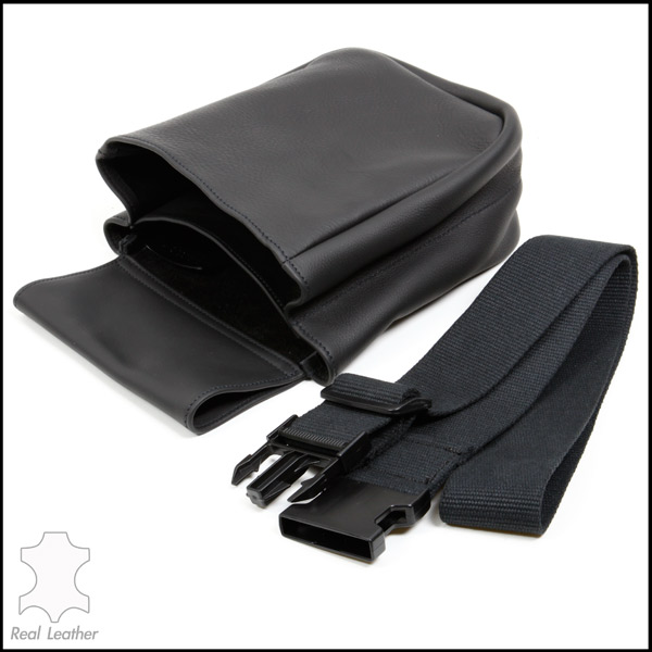Black Leather Shell/Cartridge Pouch