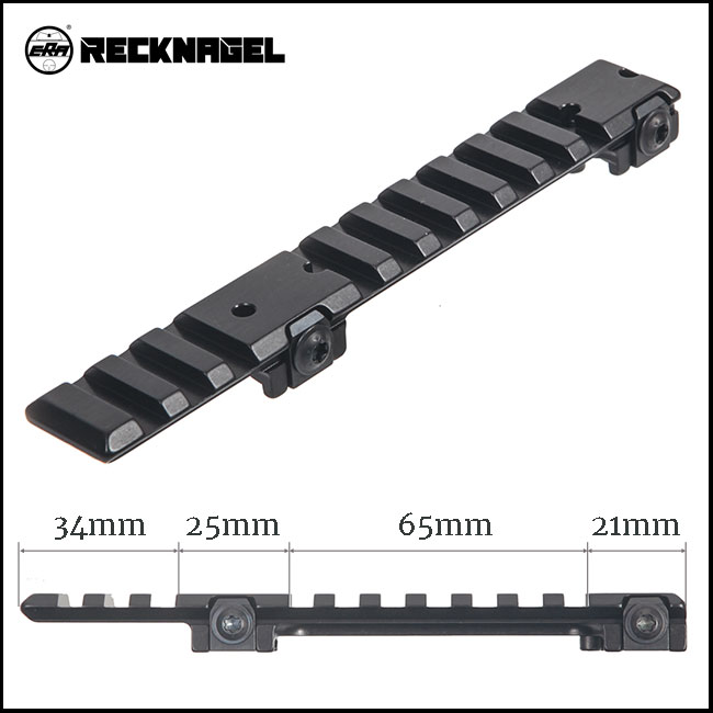11mm Dovetail Rail to 21mm Picatinny 4 inches long, adapter