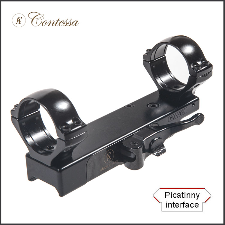Contessa One Piece QD Picatinny Mount with Rings