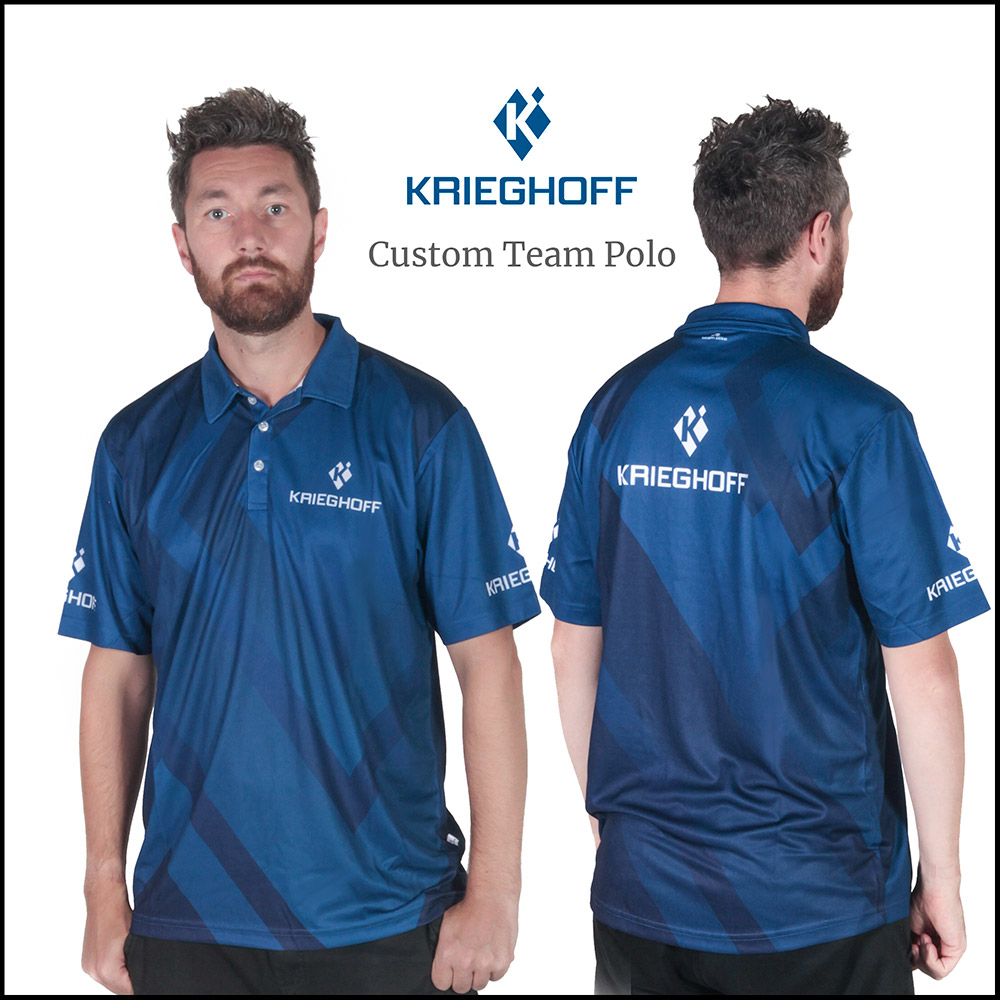 Krieghoff Custom Team Polo Shirt - Royal/Navy