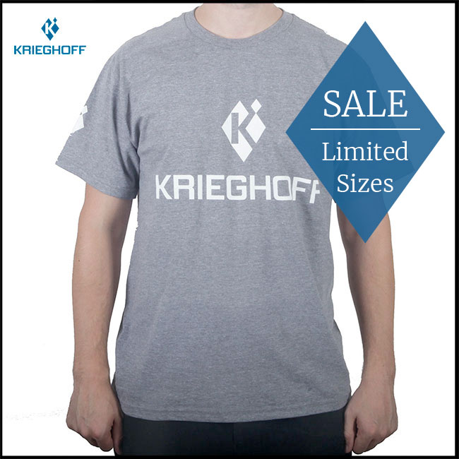 Krieghoff "K Logo" T-Shirt - Grey (S / M / XL)