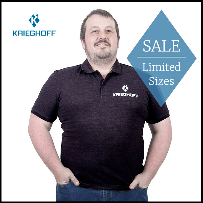 Krieghoff "K Logo" Polo Shirt - Black (S)