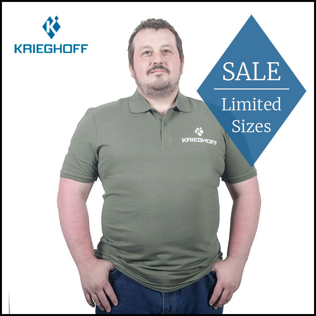Krieghoff "K Logo" Polo Shirt - Olive (S)