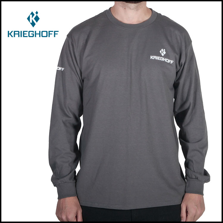 Krieghoff Ultra Cotton Long Sleeved T-Shirt - Grey