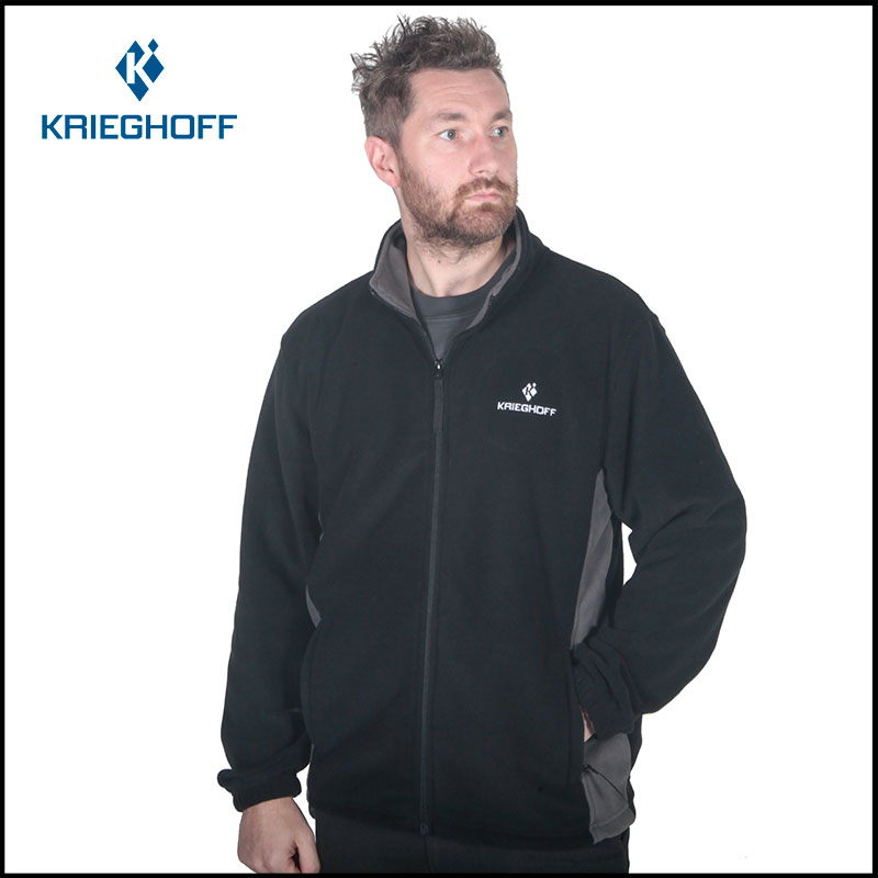Krieghoff Two-Tone Fleece Jacket - Black/Grey