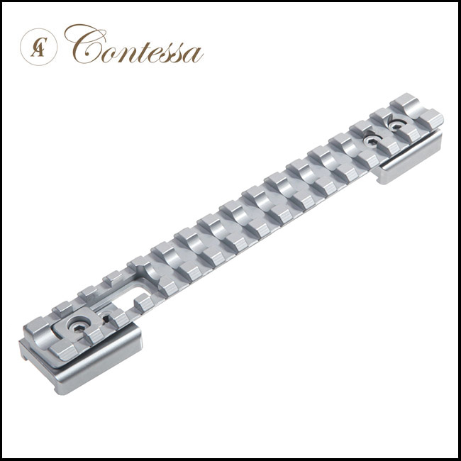 Contessa Satin Chromed Picatinny Rail - Sako 85 Long (0 MOA) Adjustable