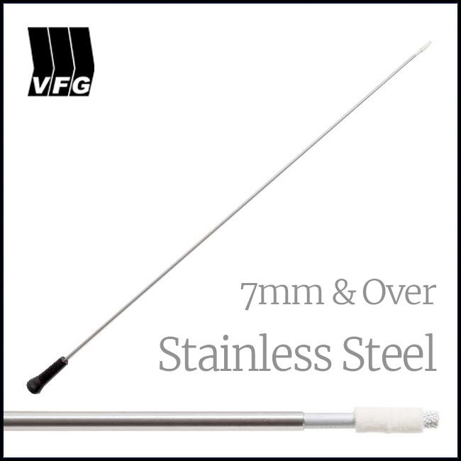 VFG 1 Piece Steel Cleaning Rod for 7mm and Upwards, with Adaptor