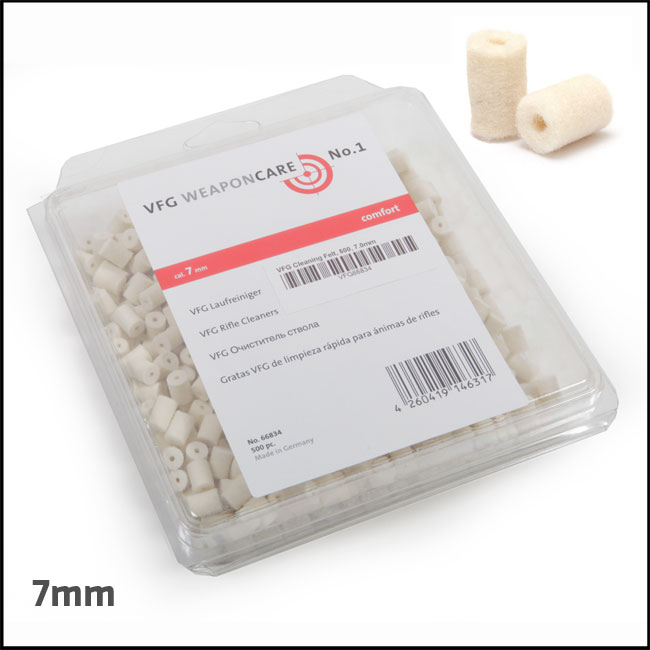 VFG Barrel Cleaning Felts for 7mm (Box of 500)