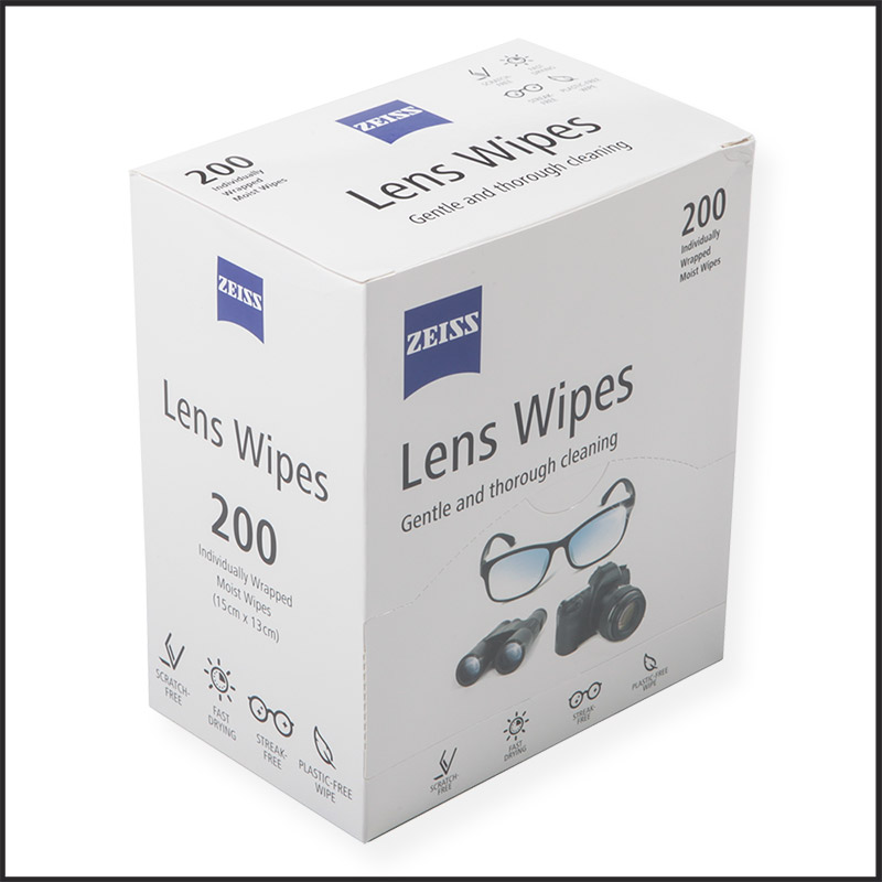 Zeiss Lens Wipes for Shooting Glasses, Binoculars, Sunglasses, Camera Lenses, Scopes